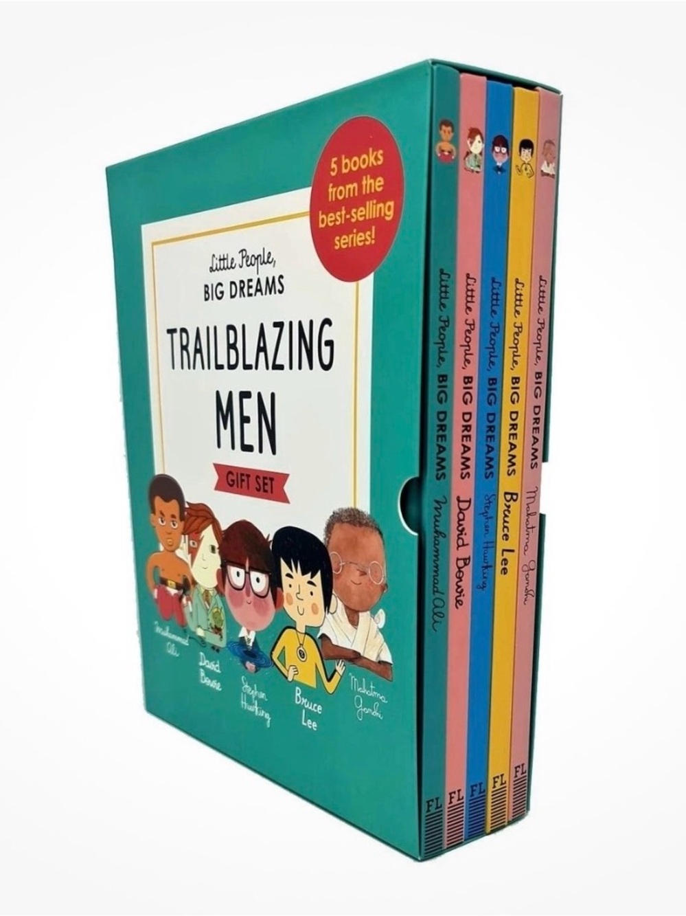 Trailblazing Men 5 Book Boxed Gift Set Muhammad Ali David Bowie Stephen Hawking